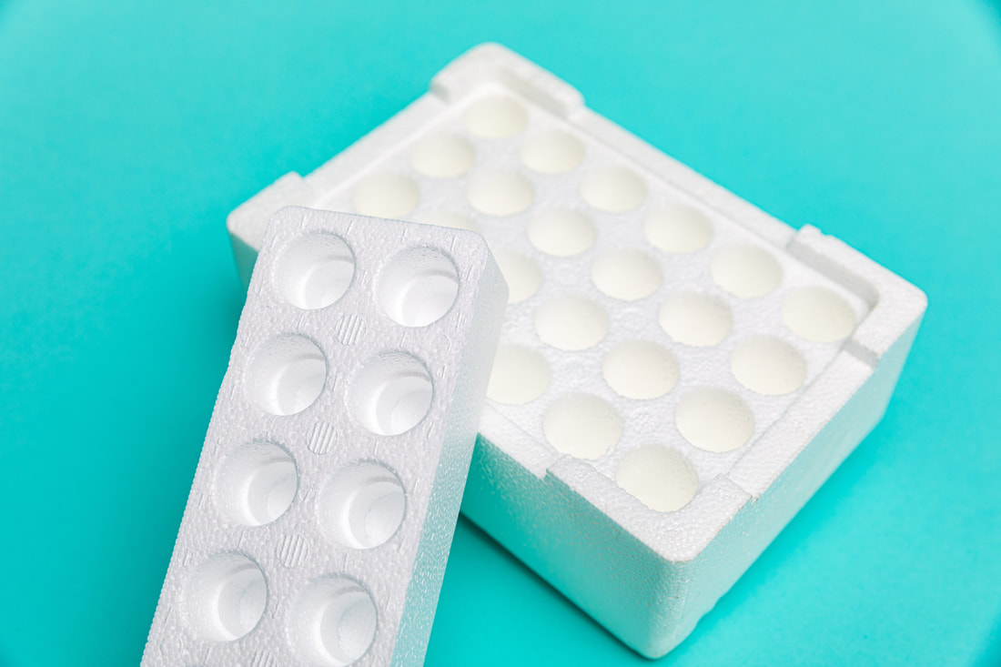 Detailed custom molded EPS protective packaging made by Clyde Foam